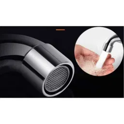 Drizzle FusionMini 4 Pcs Brass Chrome Finish Silver Bib Cock Set with Foam Flow, BIBFUSIONMINI4 image 3