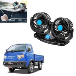 SureStrive 12V 360 deg Plastic Powerful 2-Speed Dual Head Car Dashboard Auto Cooling Air Fan for Leyland Dost Wheeler All-image-63