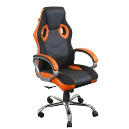 KDF Mart Upholstery Fabric Orange Medium Back Adjustable Executive Swivel Chair with Back Support, MISG4-image-70