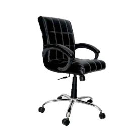 OOlive Midline OC90 Fabric Mesh Black Medium Back Ergonomic Chair, OCMDBMB090-28