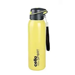 Cello Gymstar 650ml Yellow Stainless Steel Vacuum Sports Bottle, 405CSSB0388 (Pack of 3)-picture-43