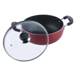 Vinod Zest Inducto 4.1 Litre Induction Friendly Deep Kadhai with Lid, IZNKL26 (Pack of 3) image 5