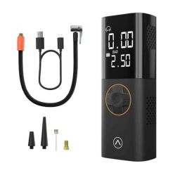 JCBL 6000mAh 17lpm Plastic Black Portable Tyre Inflator for Car &a; Bike with LED Digital Display-14