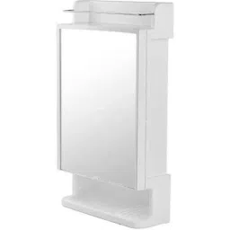 Elegant Casa 54x31x12cm White PPCP Rich Look Cabinet with Mirror, 03-picture-6