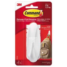 3M Command Large Plastic White Designer Hook-picture-21