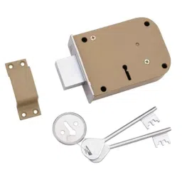 Atom 4 Inch Alloy Steel &a; Iron Universal Heavy Duty Deadbolt Main Door Lock with 2 Reversible Keys, WDL1-image-43