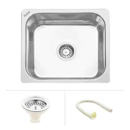 Ruhe 16x14x6 inch Stainless Steel Glossy Finish Square Single Bowl Kitchen Sink, 13-0101-02-picture-20