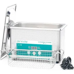 Skybound DYNVIM 0.9 Litre Stainless Steel Ultrasonic Cleaner with Digital Timer &a; Basket, ‎SB-234-18