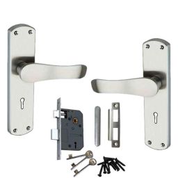 Atom 190mm 6 Lever Antique Finish Mortise Lock Handle Set with 3 Keys, 804-K.Y.SSL-2-picture-10