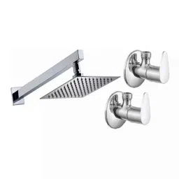 Fastgear 3 Pcs Fusion Stainless Steel Silver Chrome Finish Faucet Set with Shower, FG2316-image-91
