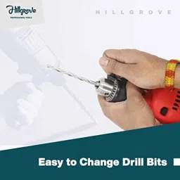 Hillgrove 500W Variable Speed &a; Reverse Rotation Drill Machine with 5 Pcs HSS Drill Bits, HGCM911 image 5