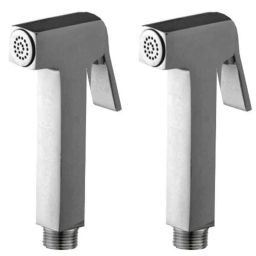 Joyway Square Brass Chrome Finish Silver Health Faucet Head (Pack of 2)-image-41