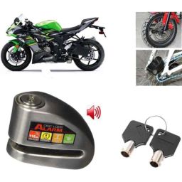 Auto Pearl Steel Black Anti-Theft Alarm Disc Brake Lock for Ninja ZX-6R BS6, Lock_418-picture-28