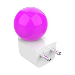 Fybros Bloom 0.5W Polycarbonate Pink Round LED Night Bulb with Plug &a; Play, FLS5297A-image-31