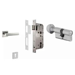 Dorset ML Series Elmo 60mm Stainless Steel Door Handle Lock Set with Coin &a; Knob-picture-34