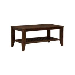 Angel Furniture 36x20x16 Inch Walnut Glossy Lacquer Finish Wood Table, AF-147W-image-56