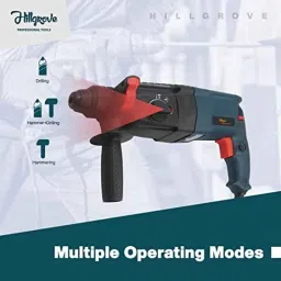 Hillgrove 1200W Forward &a; Reverse Rotation Hammer Impact Drill Machine with Scissior &a; 5 Pcs SDS Plus Bit, HGCM1212 image 4