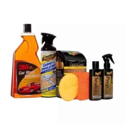 3M Car Cleaning Shampoo 1L, Cleaner 539 ml, Gold Class Leather Sealer Treatment-picture-3