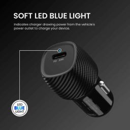 Portronics Car Power 18 Black 20W Car Charger with Type-C PD Output, POR 1984 image 4