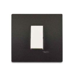 Schneider Electric Opale 1 Module Black Graphite Grid &a; Cover Plate, X0701_BG (Pack of 10)-picture-36