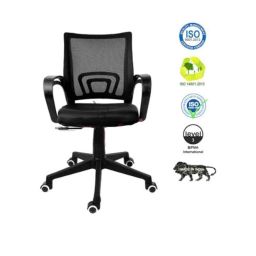 Rose Ruby Mesh Black Mesh Mid Back Office Chair image 3