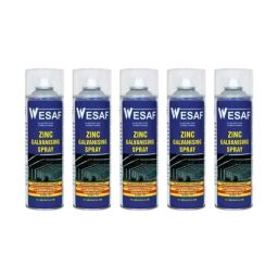 WESAF 350g Grade-5060 Zinc Galvanising Spray Bright Silver Coating (Pack of 5)-picture-23