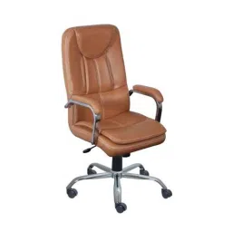 Sunview Zenta Tan High Back Executive Chair with Adjustable Height (Pack of 2)-image-2