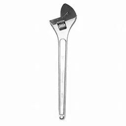 Westward 53KA29 24 1/16 inch Alloy Steel Chrome Adjustable Wrench-picture-29