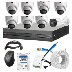 CP Plus 5MP IR Indoor &a; Outdoor CCTV Combo Kit with 8Ch DVR, 1 Bullet 7 Dome Camera, 8Ch SMPS, 70m Cable, 2TB HDD &a; Connector-image-22