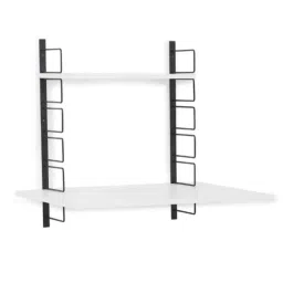 Fitizen Wood Black &a; White Height Adjustable Wall Table, FITI-153-BW-43