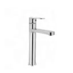 Somany Thistle Brass Chrome Finish Single Lever High Basin Mixer with Braided Hose Set, 272111140021-image-19