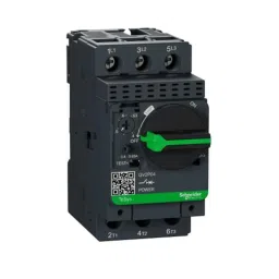 Schneider Electric TeSys 0.4-0.63 A Three Pole Thermal Magnetic Motor Circuit Breaker with Rotary Handle Control, GV2P04, Breaking Capacity: 100 kA-14