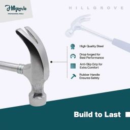 Hillgrove HGCM462M1 Metalworking Household Rubber Handle Straight Claw Hammer, Wire Cutter &a; 5-in-1 Screwdriver Set Combo, HGCM829 image 5