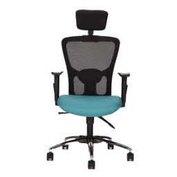 Teal Zenith HB Pro Nylon Teal High Back Ergonomic Office Chair-20