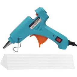 Gunstick 20W Firozi Glue Gun with 20 Pcs Transparent Glue Sticks-image-90