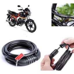 Auto Pearl PVC &a; Plastic Black Combination Cable Lock for Centuro Rockstar, 915-image-38