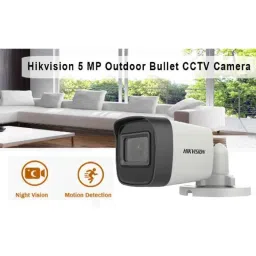 Hikvision 5 MP Outdoor Bullet CCTV Camera with inbuilt Audio Mic with BNC/DC, DS-2CE16H0T-ITPFS image 2