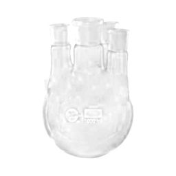 Borosil 3000ml 4 Neck Parallel Round Bottom Flask, 4386B31-36