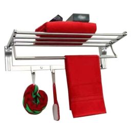 Prestige 24 inch Stainless Steel Chrome Finish Silver Towel Rack-image-22