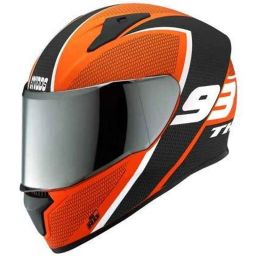 Studds Thunder D3 Matt Orange Full Face Helmet, Size: L-picture-43