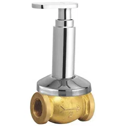 Oleanna Metro 1/2 inch Brass Silver Chrome Finish Garnet Quarter Turn Fitting Concealed Stop Cock-picture-8