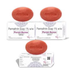TAS Derma 75g Permi-Sense Anticable &a; Anti Lice Bathing Medicated Soap, TAS0803 (Pack of 3)-image-45