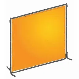Westward J4042 6x6ft Yellow Orange Welding Screen, 22RN69-picture-3