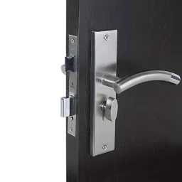 Handle Waala MG1101-CYS 8 inch 60mm Stainless Steel Silver Cylindrical Plate One Side Key Mortise Door Lock Set-picture-41