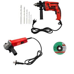 Hillgrove HGCM18M1 4 inch Angle Grinder with 1000W Drill Machine &a; 5 Drill Bits Set-picture-49