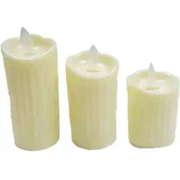 Navani 3 Pcs LED Smokeless Yellow Candles Set-17