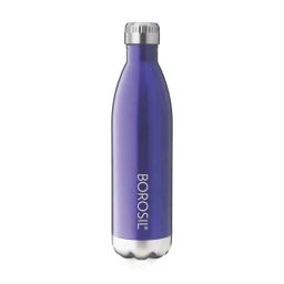 Borosil Bolt 500ml Stainless Steel Trans Blue Vacuum Insulated Flask Water Bottle, FGBOL0500BL-picture-2