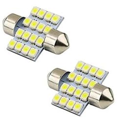Meenu Arts World 2X16 SMD LED Interior Car Roof Light/Dome Light for -Maruti Suzuki Vitara Brezza(White) Pack of 2-82
