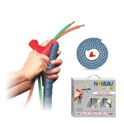 Noveau Safe-T-1ST 22mm 1.5mm Virgin HDPE Metallic Blue Cable Zipper with Colour Box, NSFZ22MU1105 (Pack of 2)-image-43