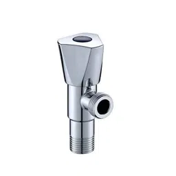 ZAP Hexa Brass Chrome Finish Angle Cock Valve with Wall Flange-image-85